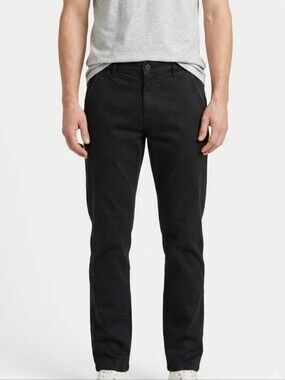 Scott James Mens Black Slim Fit Stretch Jeans 34x30 Classic Academia Preppy